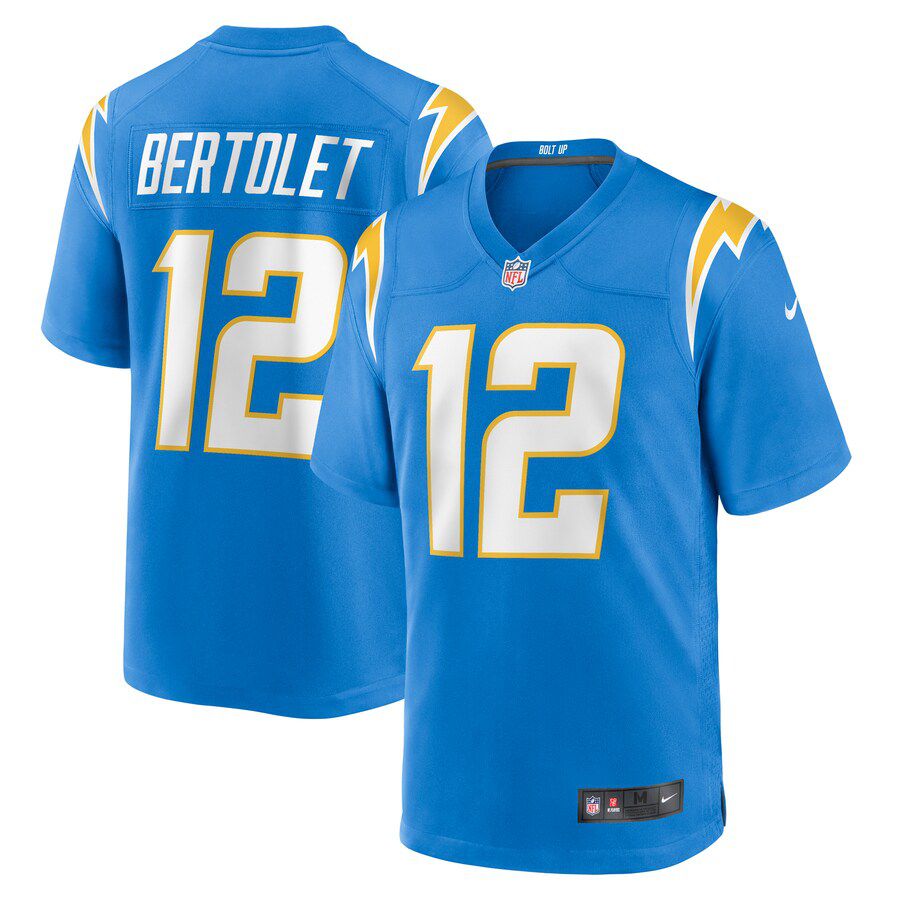 Men Los Angeles Chargers #12 Taylor Bertolet Nike Powder Blue Home Game Player NFL Jersey->youth nfl jersey->Youth Jersey